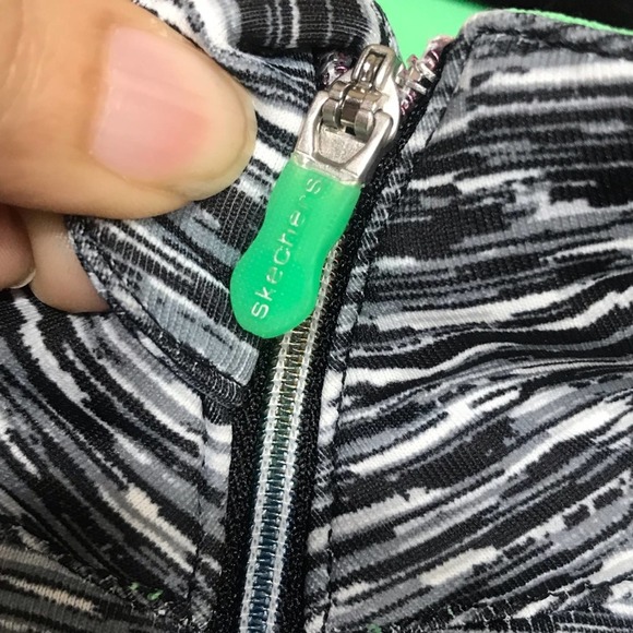 Skechers‎ Track Jacket Womens Large Gray Green Quarter Zip Mock Neck Sport - Picture 4 of 13